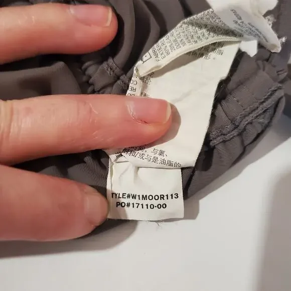 PrAna Moorea Ruched Tankini Swim Top Womens Size XS Side Tie Gray Adjustable - Picture 8 of 9